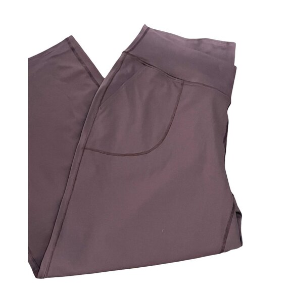 Halara Crossover Pocket Split Hem Yoga Pants Plus Sz 3X Black Wide Leg Yoga Pant - Picture 5 of 7